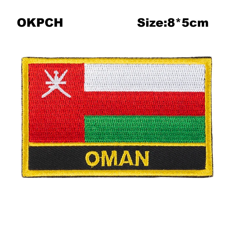 Afghanistan Flag Embroidery Patches Iron on Saw on Transfer patches Sewing Applications for Clothes in Home&Garden