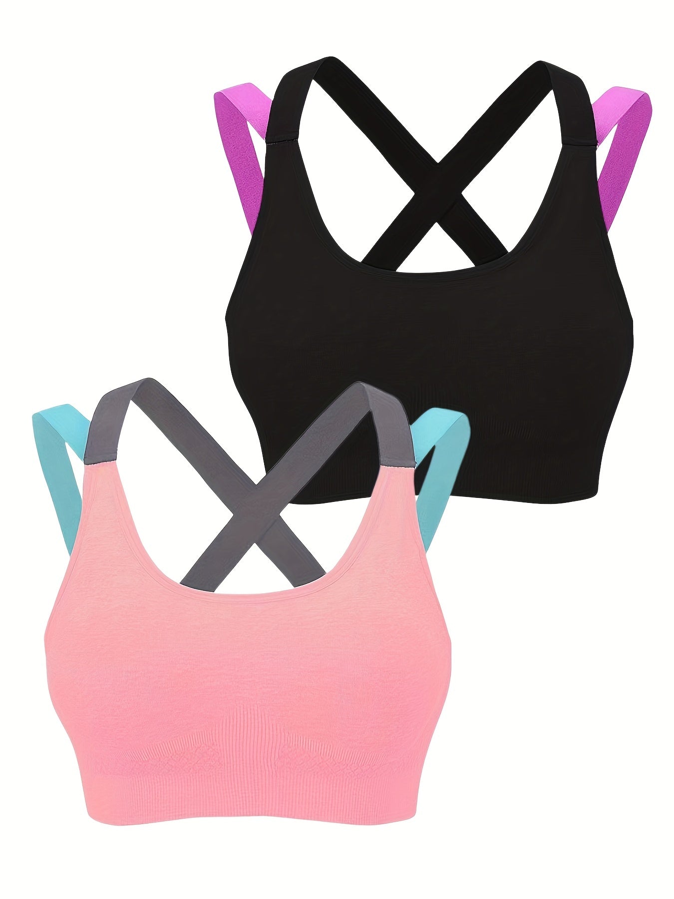 Summer Outer Wear Beautiful Back No Steel Ring Vest Type Sleep Sports Underwear Female Yoga Running Fitness Sports Bra Thin