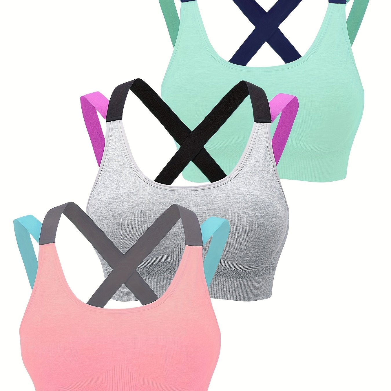 Summer Outer Wear Beautiful Back No Steel Ring Vest Type Sleep Sports Underwear Female Yoga Running Fitness Sports Bra Thin