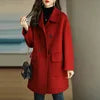 Boutique Wholesale 2024 Autumn and Winter New Fashion Mid Long Loose Casual Woolen Women's Coat