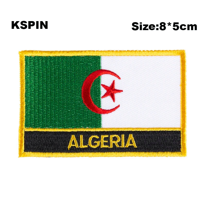 Afghanistan Flag Embroidery Patches Iron on Saw on Transfer patches Sewing Applications for Clothes in Home&Garden