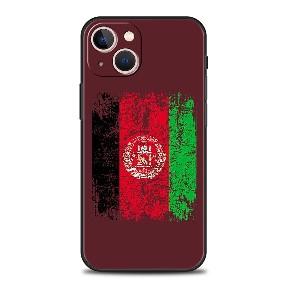 Afghan Afghanistan Flag Shockproof For iPhone 15 14 13 12 11 Pro Max X XR 8 7 Plus SE2020 Phone Case For iPhone X XR XS Max Bags
