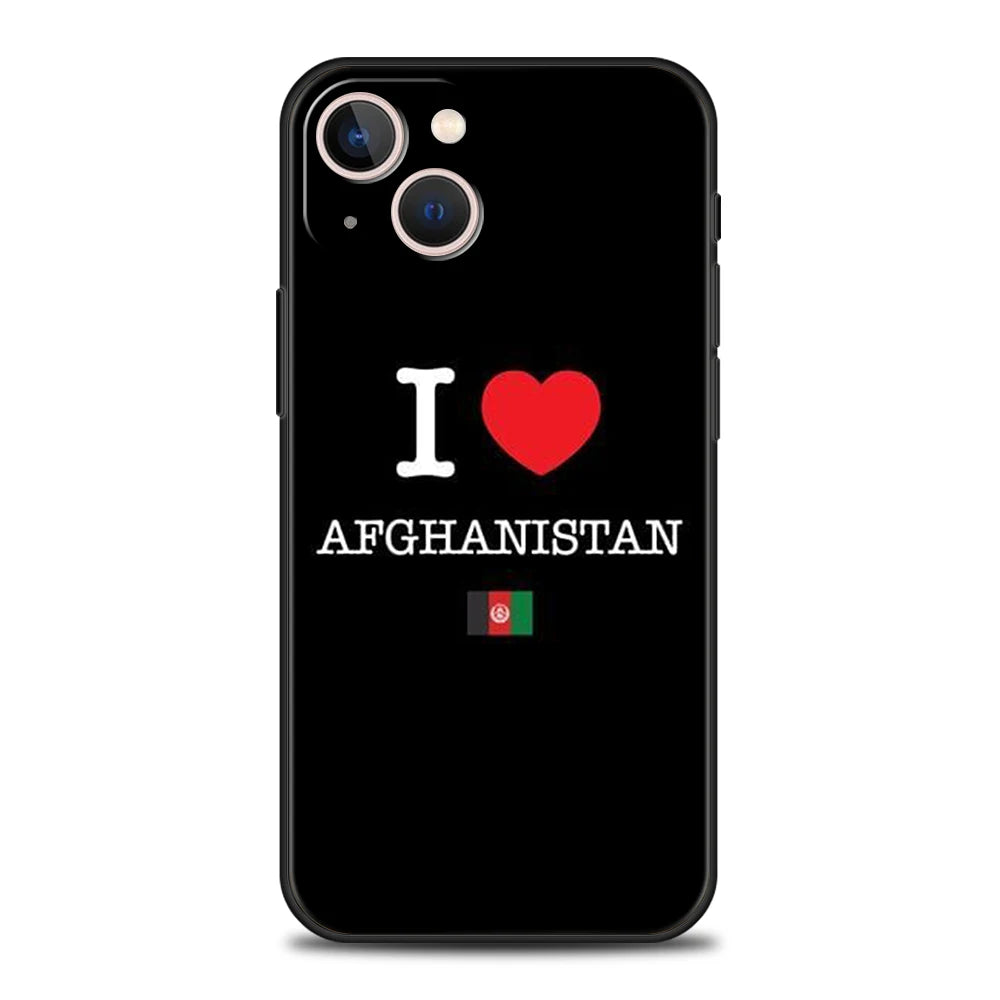 Afghan Afghanistan Flag Shockproof For iPhone 15 14 13 12 11 Pro Max X XR 8 7 Plus SE2020 Phone Case For iPhone X XR XS Max Bags