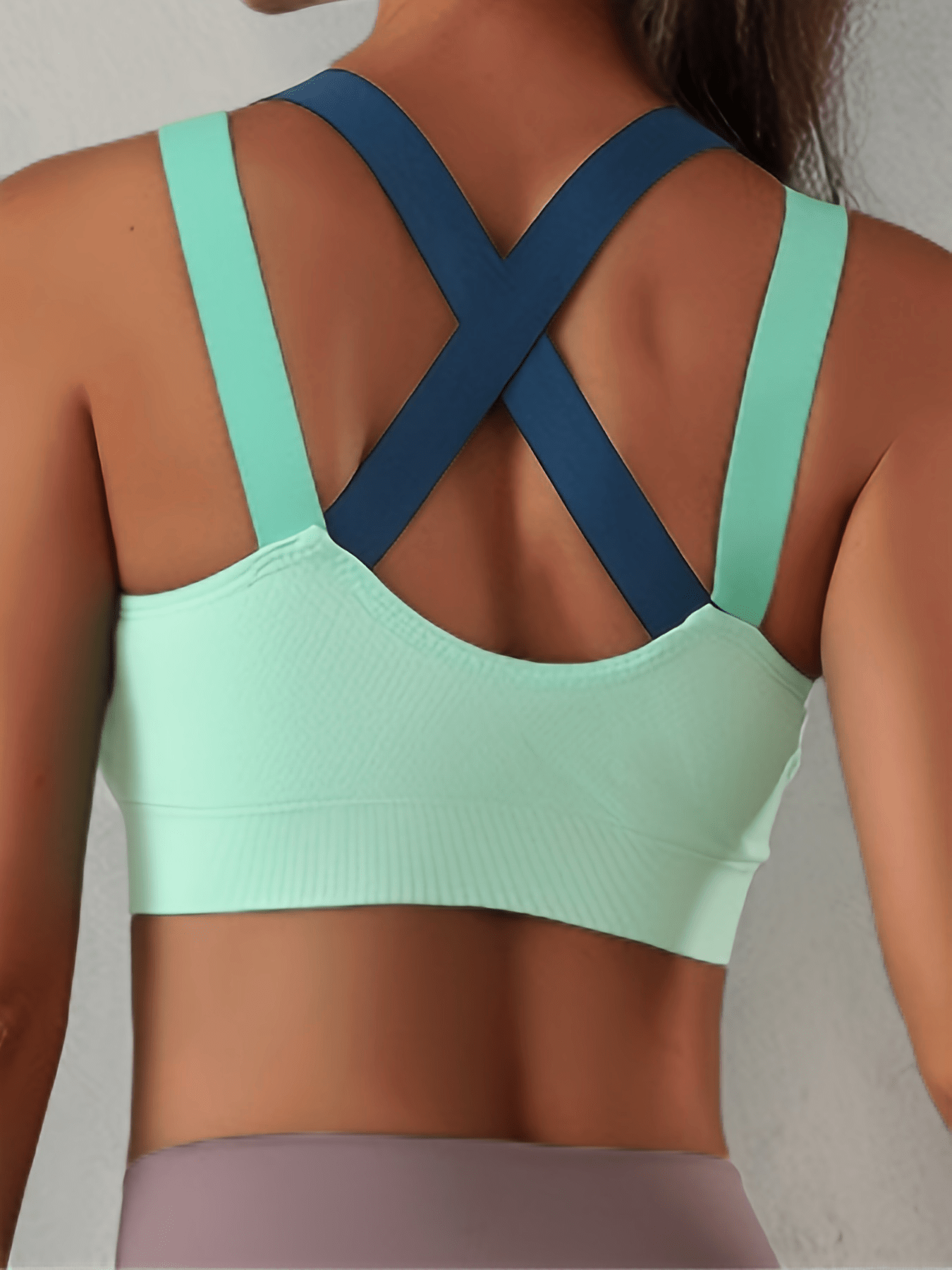 Summer Outer Wear Beautiful Back No Steel Ring Vest Type Sleep Sports Underwear Female Yoga Running Fitness Sports Bra Thin