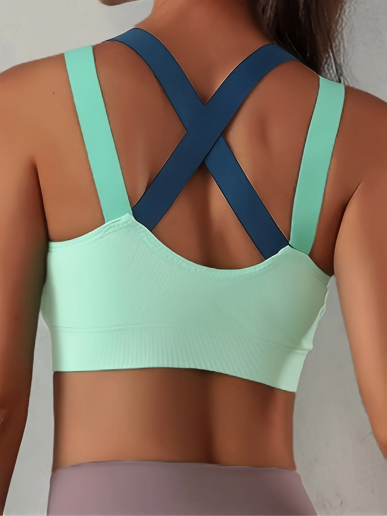 Summer Outer Wear Beautiful Back No Steel Ring Vest Type Sleep Sports Underwear Female Yoga Running Fitness Sports Bra Thin